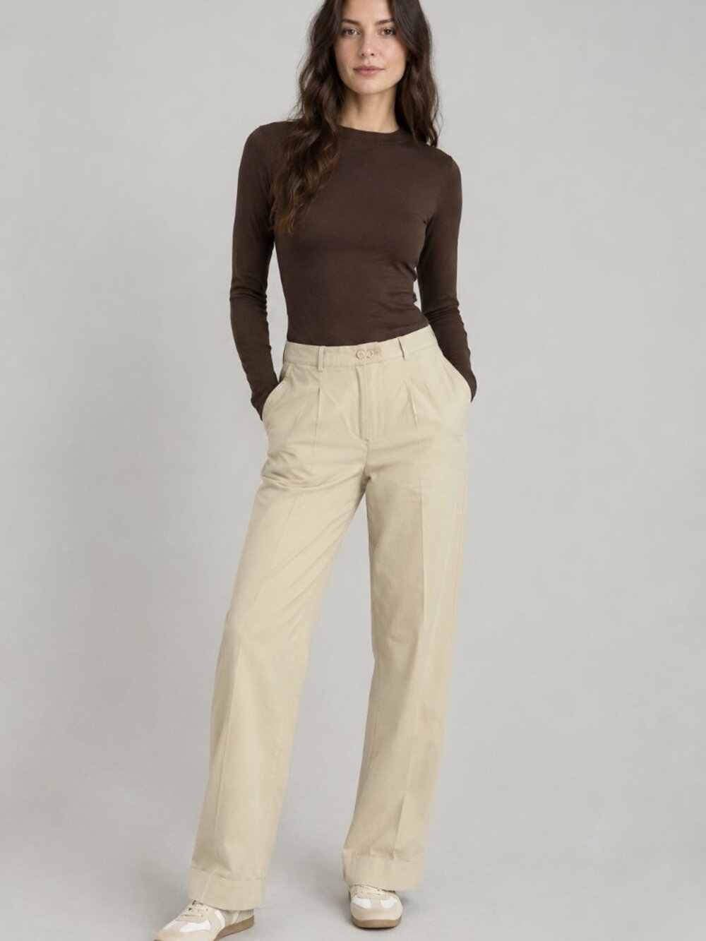 Vintage Christian Dior Tailored Trousers Beige - Picture 2 of 6